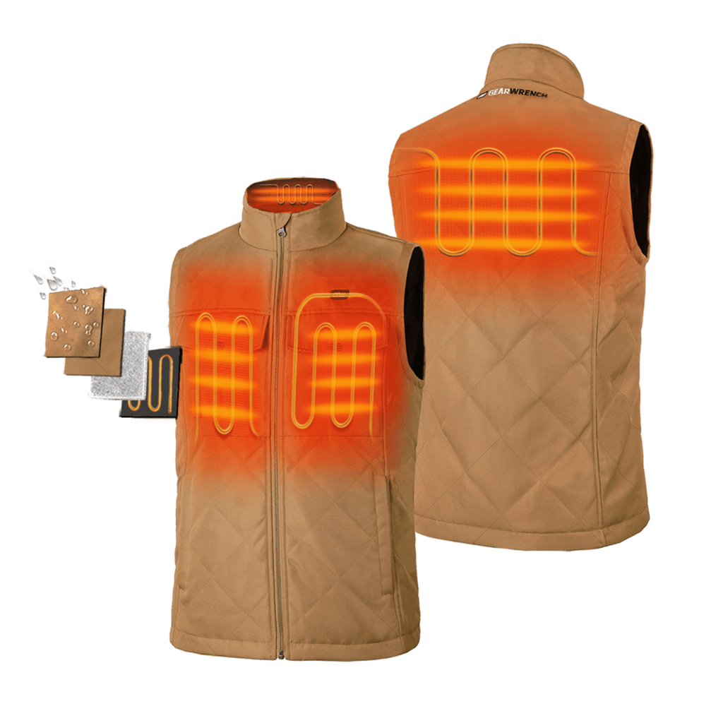 Men's Heated Canvas Work Vest